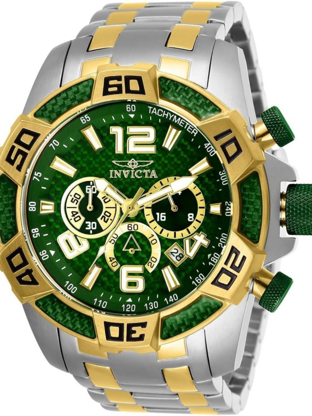 Stylish Men's Gold Analog Quartz Dive Watch - Water Resistant, Classic Design